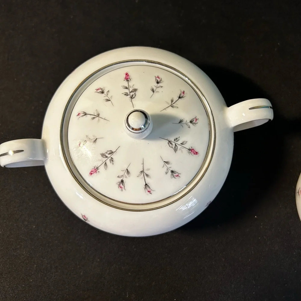 VTG Harmony House discontinued Rosebud sugar/creamer